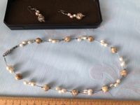 Damen Schmuck Kette Halskette Ohrringe beige Perlen Baden-Württemberg - Mögglingen Vorschau