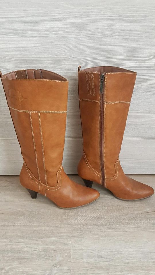 S.Oliver Stiefel Stiefeletten Größe 39 Cognac in Frohburg