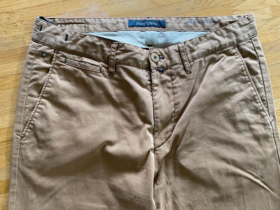 Chino Hose Marc o Polo, beige/braun, Gr. 48 M in Stuttgart