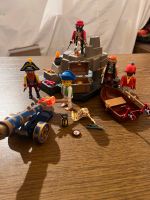 Playmobil Piratenset 5 Figuren Kanone Beiboot Felsen Zubehör Bayern - Großheubach Vorschau