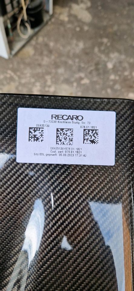 Recaro Podium CFK (Carbon) in Alfter