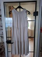 Luftiges beiges Kleid Gr 38-42 mit Zierschleife an der Schulter Nordrhein-Westfalen - Lage Vorschau