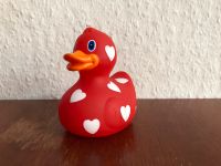 Badeente Bade Duck weiße Herzen rot 8 cm Leipzig - Stötteritz Vorschau