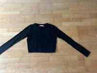 Langarmshirt, Longsleeve, cropped, schwarz, Gr M, Pull&Bear Frankfurt am Main - Bockenheim Vorschau