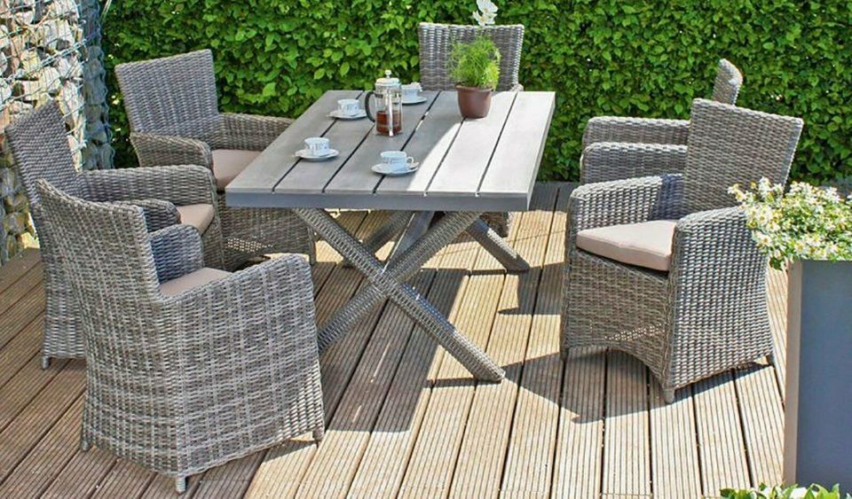 XL Gartenset,Tisch +6 Stühle ALU,RATTAN;pflegeleicht,Gartentisch in  Niedersachsen - Bad Zwischenahn | eBay Kleinanzeigen ist jetzt Kleinanzeigen