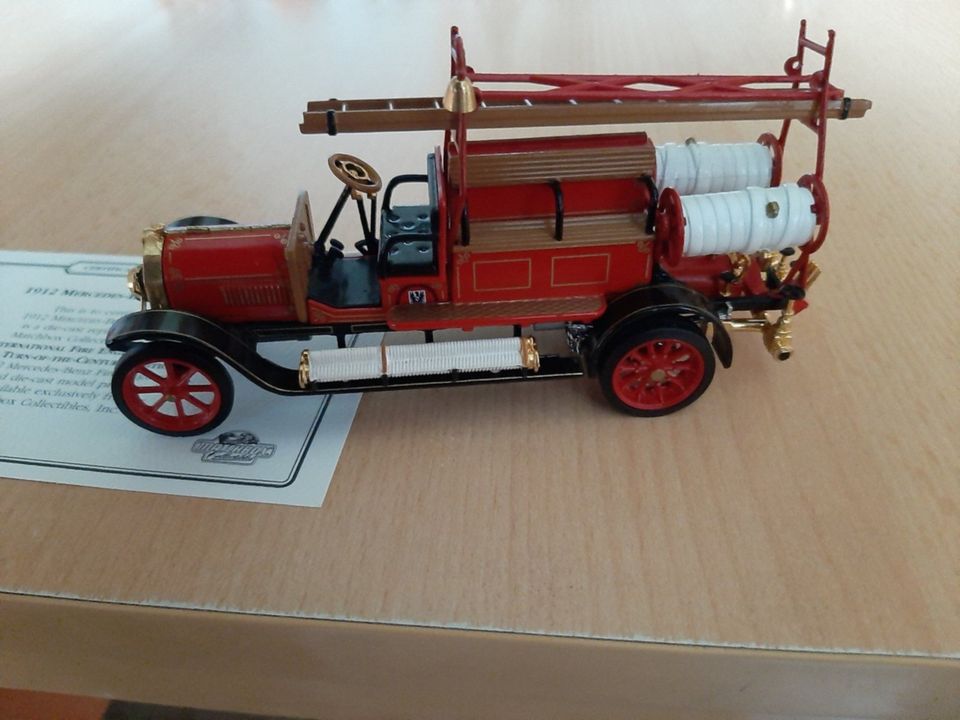 Matchbox Sammlermodelle Legenden der Feuerwehr mit Certivikate in Stoltebüll