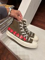 Converse x Comme des Garçons Gr 37 Khaki High top Chucks Sachsen - Thiendorf Vorschau