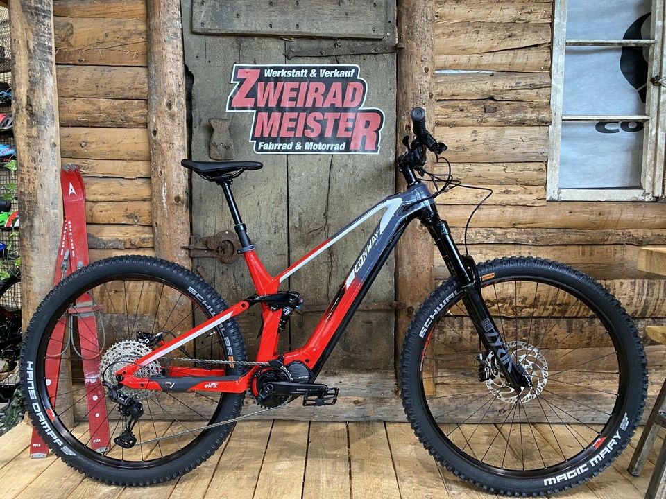 -6% Conway eWME 429 Shimano EP8 630Wh Enduro eMTB E-Bike Rockshox Fox Shimano XT in Waldbröl