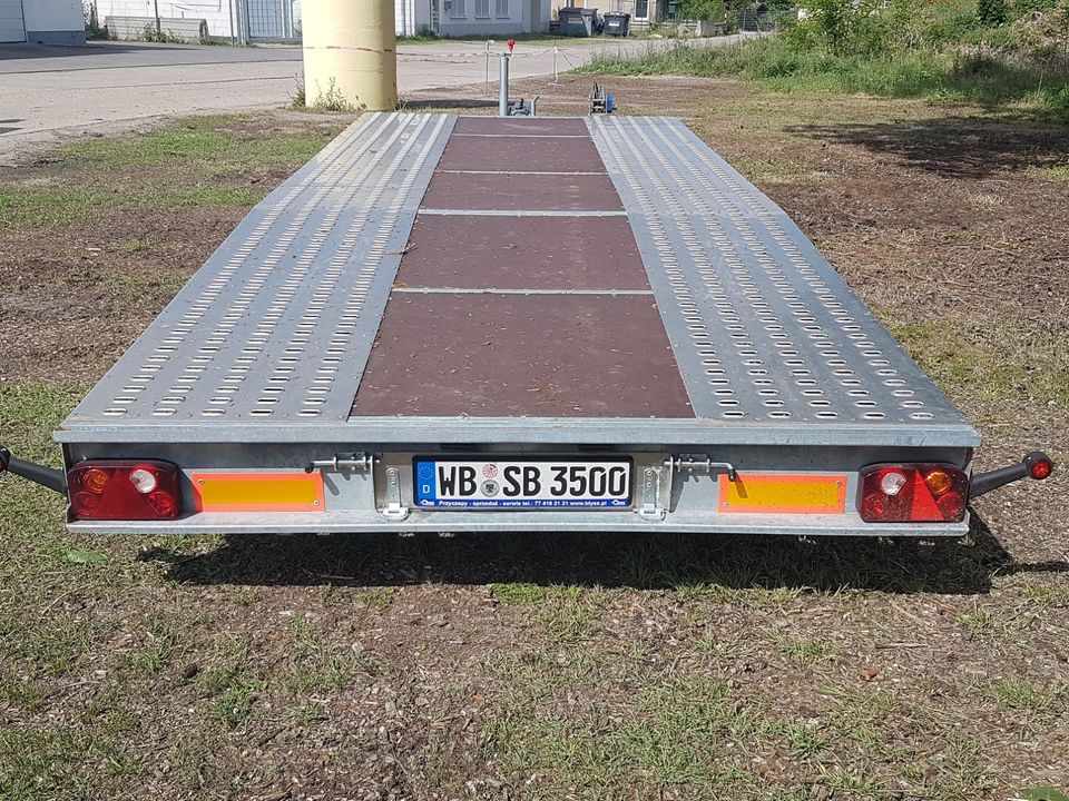 Vermietung Autotransportanhänger Autotrailer 3500kg / 2700kg 5,5m in Gräfenhainichen