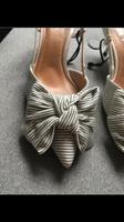 Neu 37 Leder Stoff Pumps Zara Schleife schwarz weiß sexy Sachsen - Chemnitz Vorschau
