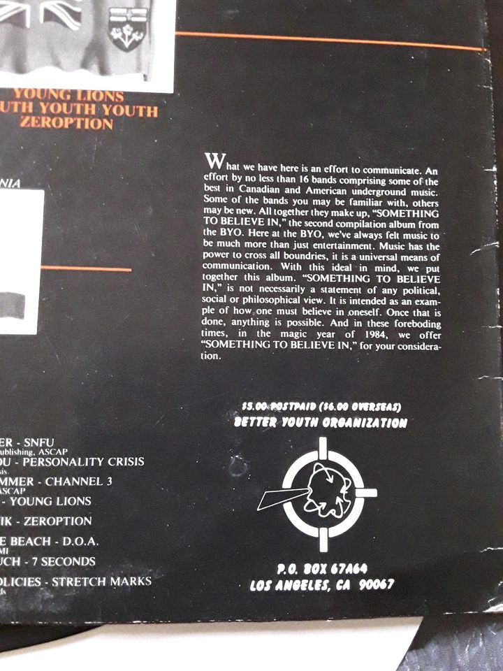 Something to believe in , 1984 ,Kraut , DOA ,.....,Vinyl  , LP in Wertingen