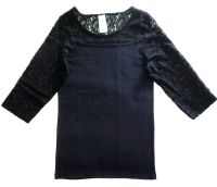 Bluse Shirt XL/ XXL 44-46 Spitze Schwarz 3/4 Arm 100% BW Schleswig-Holstein - Lübeck Vorschau