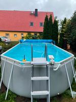 Pool Intex mit Wärmepumpe, Salz- und Absorberanlage Sachsen - Wilsdruff Vorschau