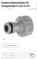 Gardena Hahnverbinder G 1/2“ Ø21mm NEU/OVP Düsseldorf - Pempelfort Vorschau