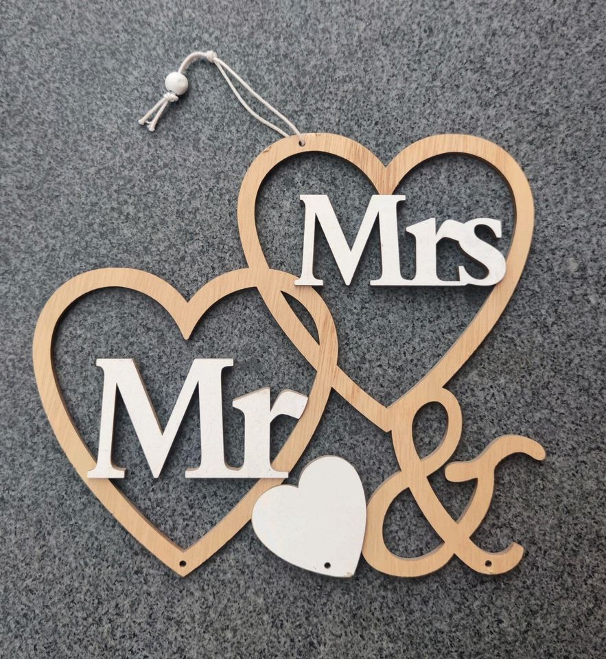 Schild "Mr & Mrs" in Mühlhausen