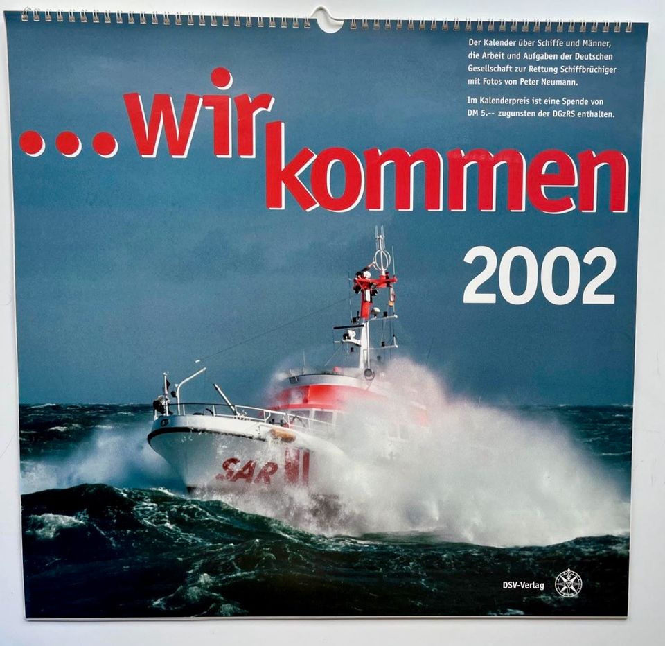 DGZRS SAR Kalender 2002 Wir kommen Seenotretter in Jesteburg