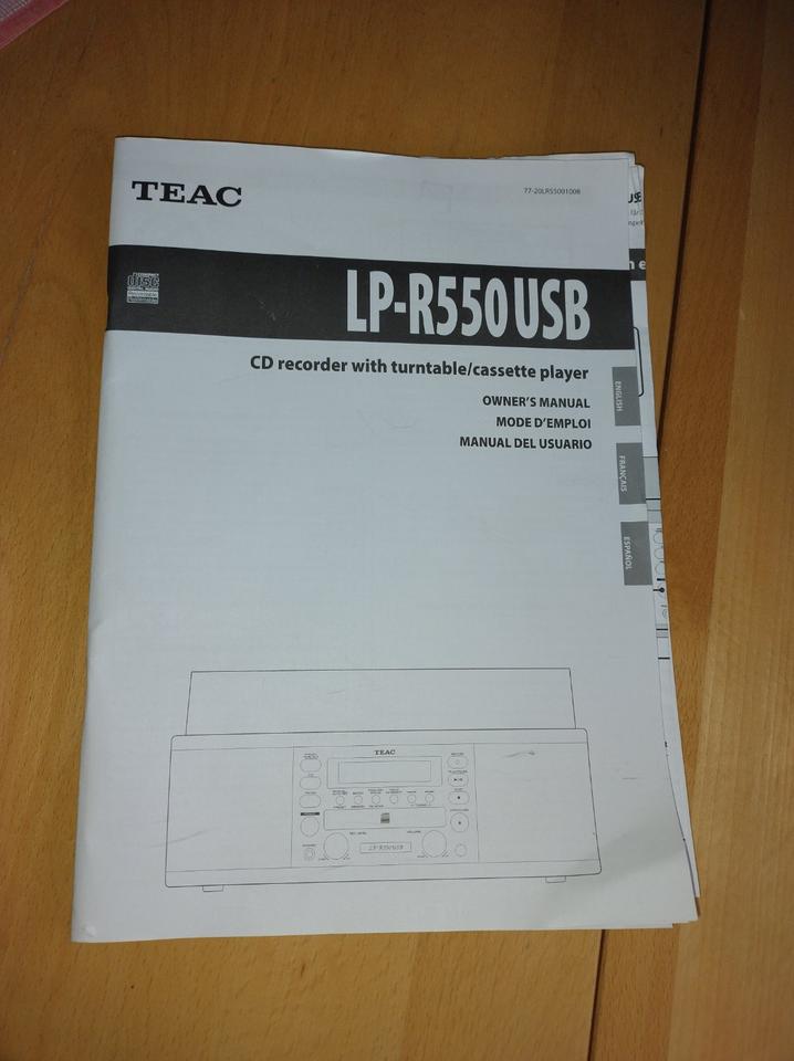 Teac LP-R550 USB Plattenspieler, CD-Recorder, Cassette und Radio in Hannover