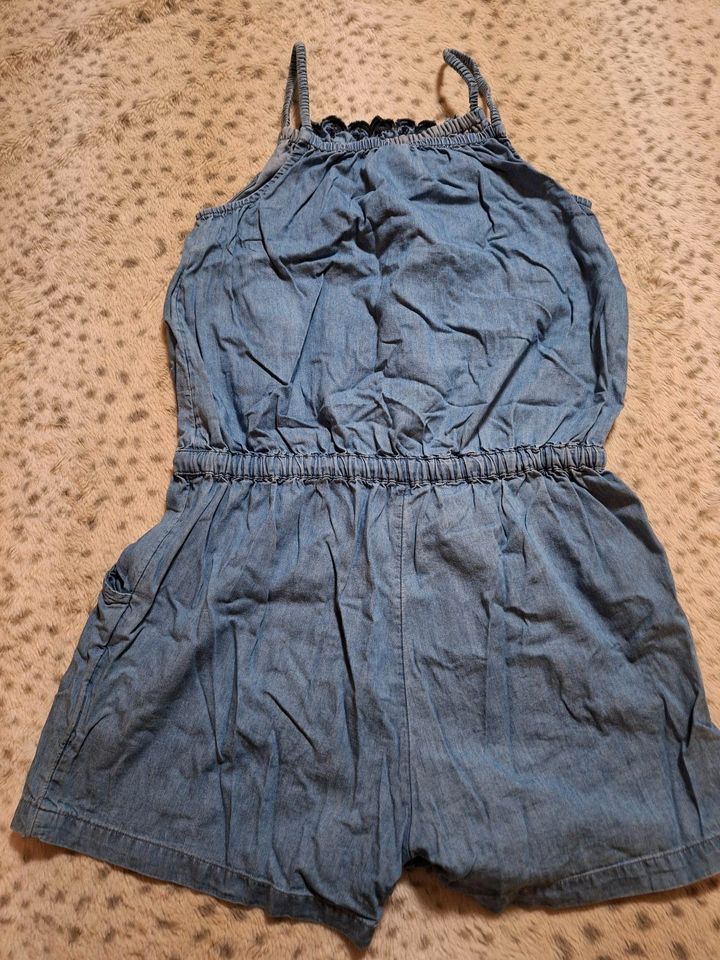 Jeans - Jumpsuit Sommer für Mädchen Gr. 164 von Yigga in Schwepnitz