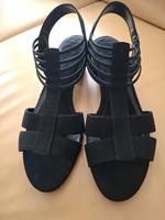 schwarze elegante Sandale  42 Bayern - Dießen Vorschau