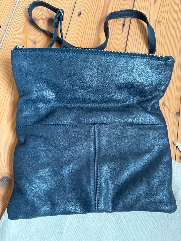 Amsterdam Cowboys Tasche Clutch blau marine Navy geflochten in Oberhausen