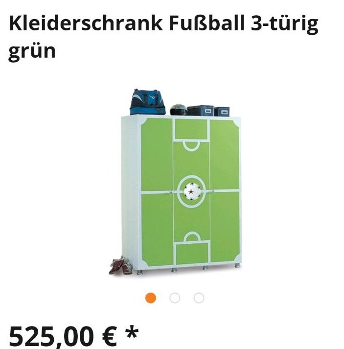 Fußball Kleiderschrank in Helmstedt