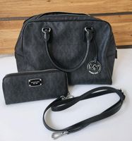 Michael Kors Tasche mit Schultergurt schwarz/silber Baden-Württemberg - Schwäbisch Hall Vorschau