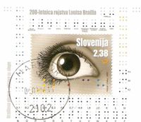 Slowenien Block 41 ° Louis Braille - Blindenschrift - Behinderte Nordrhein-Westfalen - Kamen Vorschau