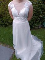 Brautkleid Hochzeitskleid NEU! Champagner Gr.42 Schleswig-Holstein - Hohenlockstedt Vorschau