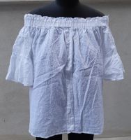 BLUSE OBERTEIL Gr. 44 CARMEN WEISS BAUMWOLLE SHABBY Baden-Württemberg - Mannheim Vorschau