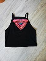 Crop Top bauchfrei festival coachella h&m bunt bestickt Nordrhein-Westfalen - Wachtberg Vorschau