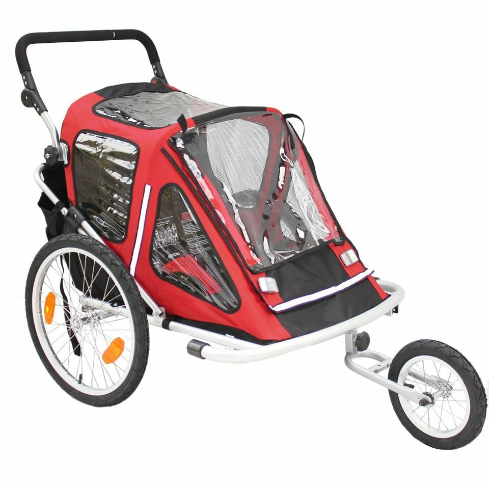 Kinderanhänger Red Loon RB10001 ALU-Light + Jogger 2 Kinder in Haßloch