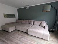 Wohnlandschaft mit Bettfunktion - Beige - Couch Rheinland-Pfalz - Wallhausen Vorschau