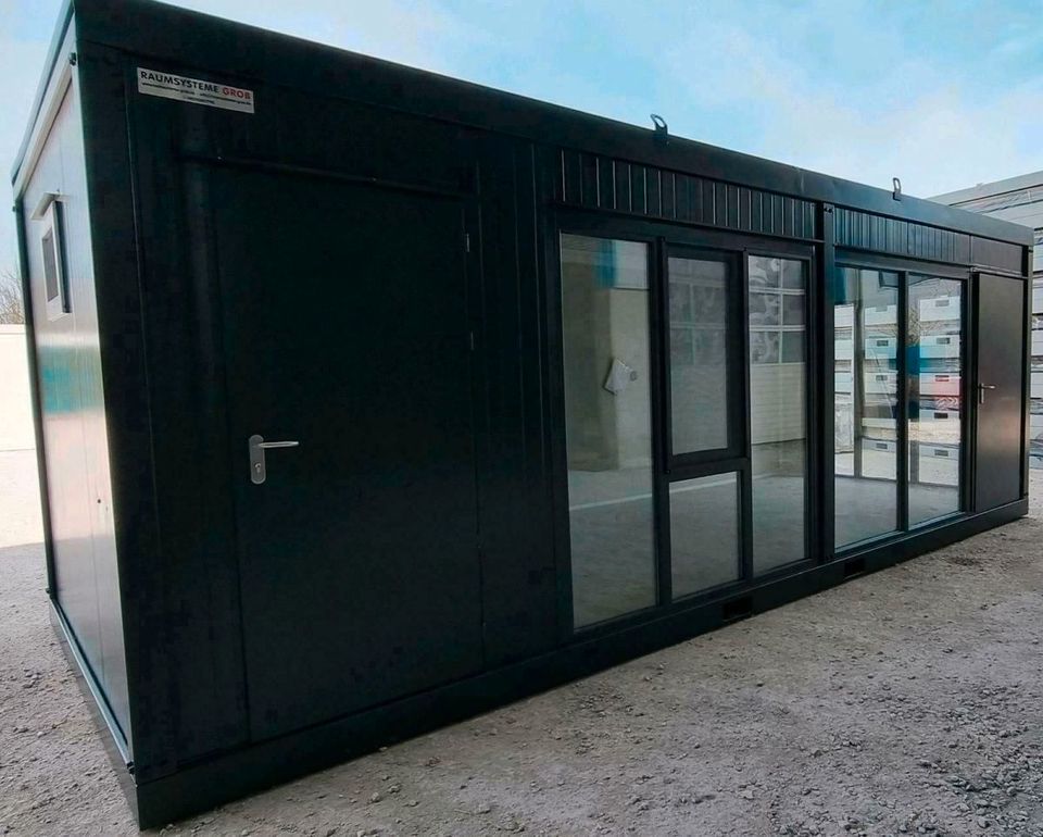 ► Bürocontainer / Wohncontainer mit Panoramafenstern - 21qm ◄ Ferienhaus Tiny Home Bürocontainer Arbeitscontainer erwerben Container-Residenz finanzieren Innovative Wohnkonzepte Mobil leben Neuware in Stuttgart