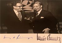 Helmut Schmidt (+2015) & Henry Kissinger (+2023) Orig.  Autogramm Duisburg - Duisburg-Mitte Vorschau