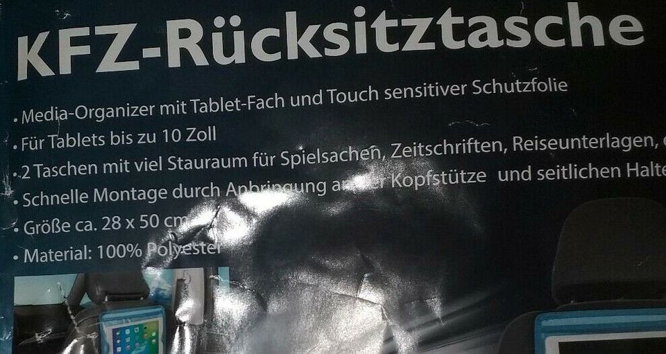 KFZ - Rücksitztasche Originalverpackt in Bernburg (Saale)