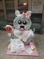 Windelbär Bär Windeltorte Handmade Pampers Baby Geschenk Geburt Kr. München - Grünwald Vorschau