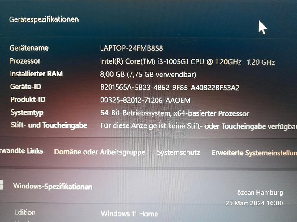 ASUS VivoBook Notebook mit 14,0 Zoll Display, Core i3, 8 GB RAM in Hamburg