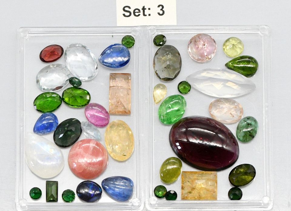 50ct Edelstein Mix Hochwertig Cabochon geschliffen fac A-Qualität in Rochlitz