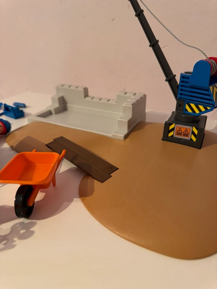 Playmobil Baustelle mit Hebekran gebraucht in Erkelenz