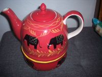 Cha Cult große Teekanne Elefant+ Stövchen Handpainted Hamburg Ludwigslust - Landkreis - Hagenow Vorschau