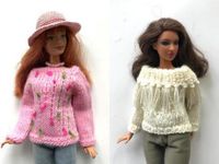 Barbie Curvy Kleidung,3St-Pullover.Neu.Handarbeit Hessen - Bad Nauheim Vorschau