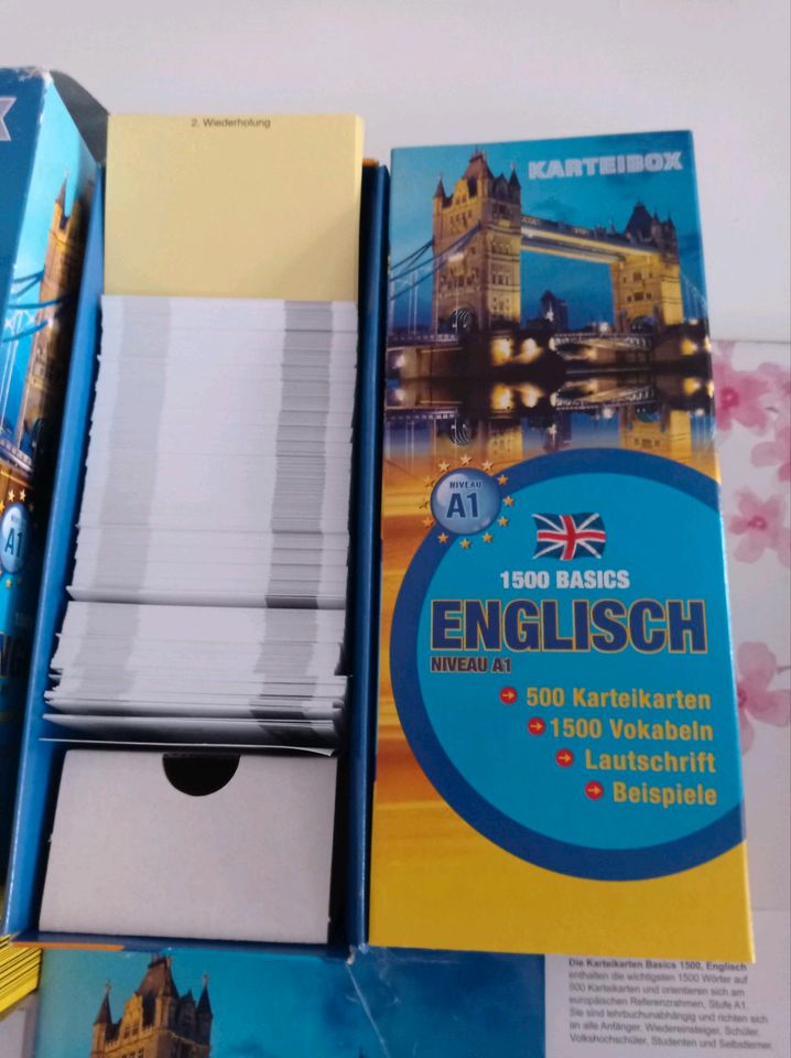 Englisch lernen , Multibox, Karteikarten, CD s A1 in Hoyerswerda