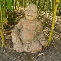 Buddha Terracotta sitzend Frankfurt am Main - Bockenheim Vorschau