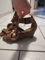 Bon'a parte Sandalen Keilabsatz cognac braun Gr 40 Nordrhein-Westfalen - Winterberg Vorschau