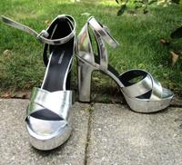 Silber Even&Odd Riemen Plateau Peeptoes High heels Sandaletten Bayern - Gersthofen Vorschau