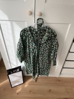 Zara Kleid L grün schwarz Blumen geblümt hm Mini Gürtel boho top Bayern - Aichach Vorschau