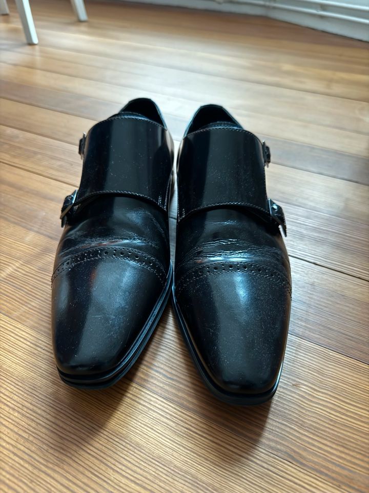 Versace Monkstraps 44 dunkelbraun glänzend Double monks in Konstanz