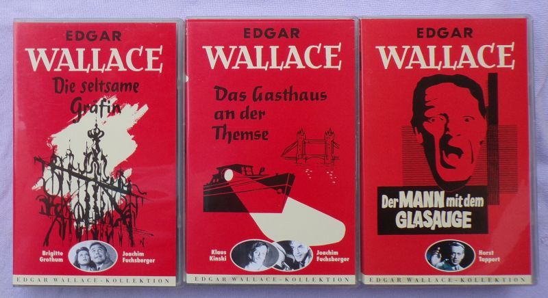 35 EDGAR WALLACE  Filme Videos Rote Serie + 3 GESCHENKE!!! in Fulda