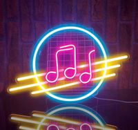 LED Neon Schild Musik Leuchtreklame Party Bar Dekoration Lampe Hessen - Bebra Vorschau