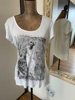 Weißes T-Shirt mit Print Gr. L Hessen - Bad Arolsen Vorschau